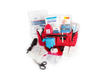 LINE2design Emergency First Aid Responder Kit Medical EMS Economic Fully Stocked Bag For All Emergencies - Red