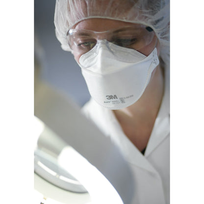 3M 440pcs Aura 9205+ Particulate Respirator N95 Face Mask, Regular Size, Individually wrapped & Flat Fold