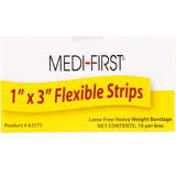1" x 3" Woven Strip Bandages Unitized