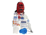 LINE2design Emergency Medical Stop Bleeding First Aid Kit, Tactical MOLLE Backpack Fully Stocked Rescue Kit-Red