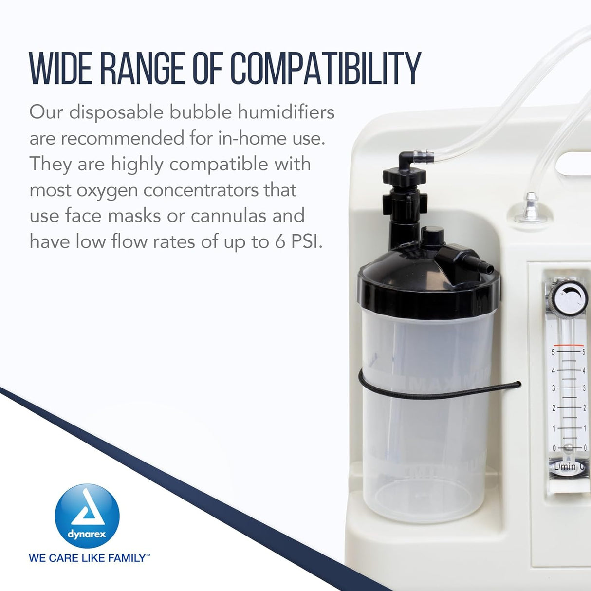 Dynarex Resp-02™ Disposable Bubble Humidifier (50 Count)