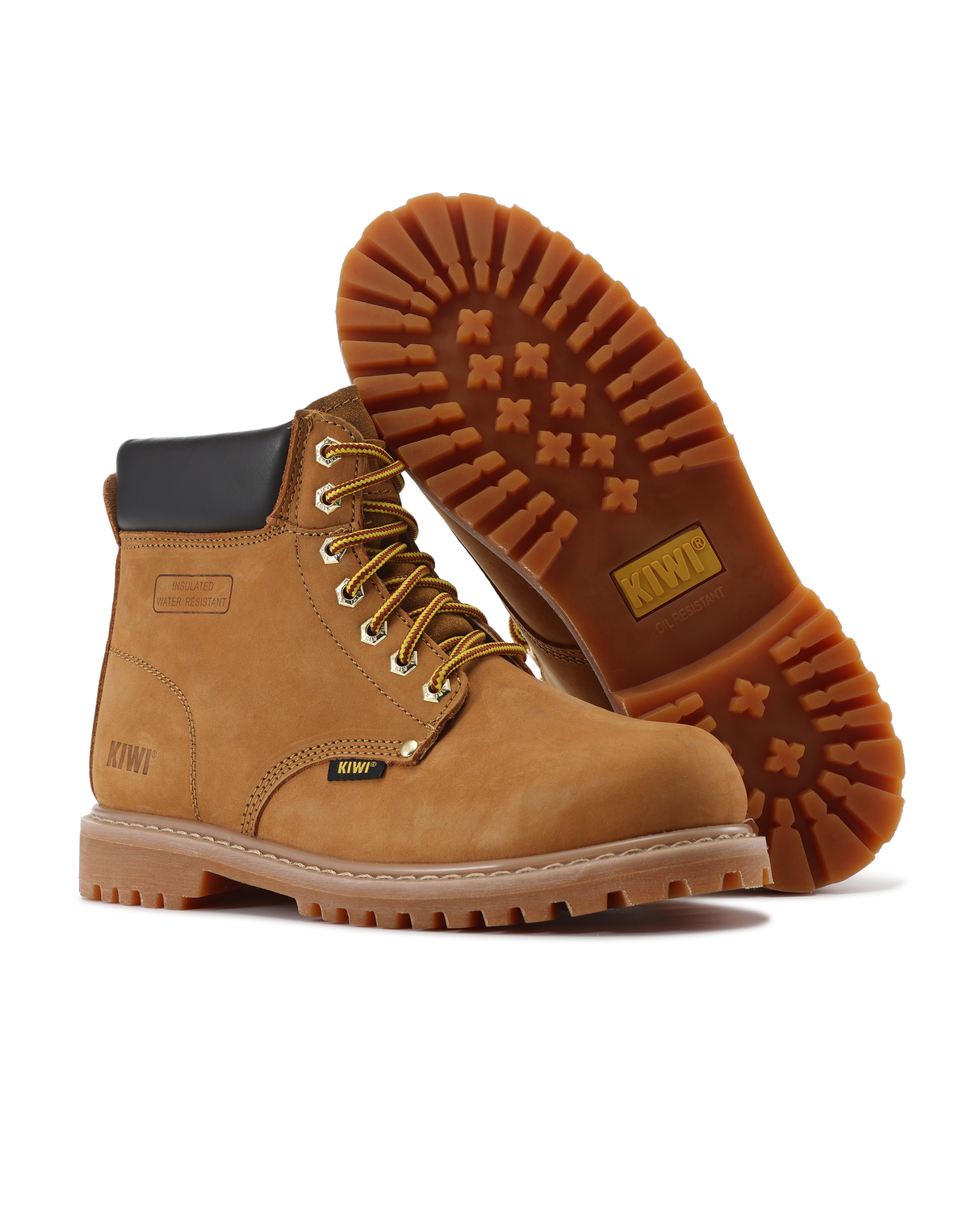 Kiwi Premium Wheat Nubuck 6" Water Resistant Work Boots [R61100]
