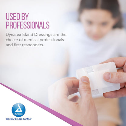 Dynarex Island Dressing Sterile, 6" x 6" - 25ea/bx 6bxs/cs (150 Count)