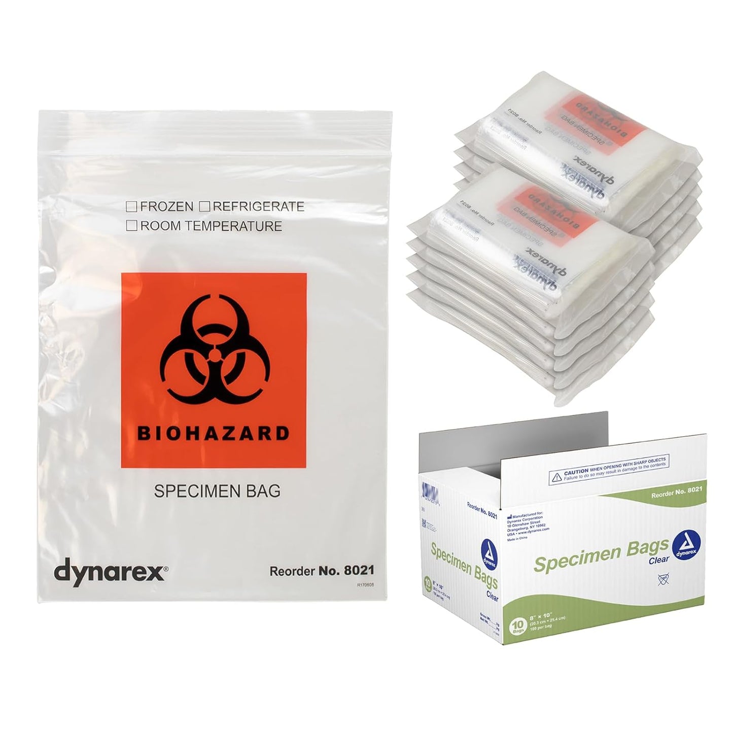 Dynarex Specimen Bags, 2 mil (1000 Count)