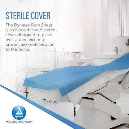 Dynarex Burn Sheet - Sterile, 60" x 90", 12ea/cs (12 Count)