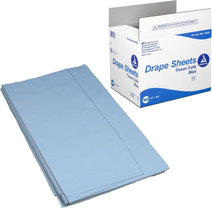 Dynarex Drape Sheets, 40" x 48" (100 Count)