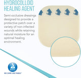 Dynarex DynaDerm - Hydrocolloid Dressing - Extra Thin, 4" x 4", 10ea/bx, 12bxs/cs (120 Count)