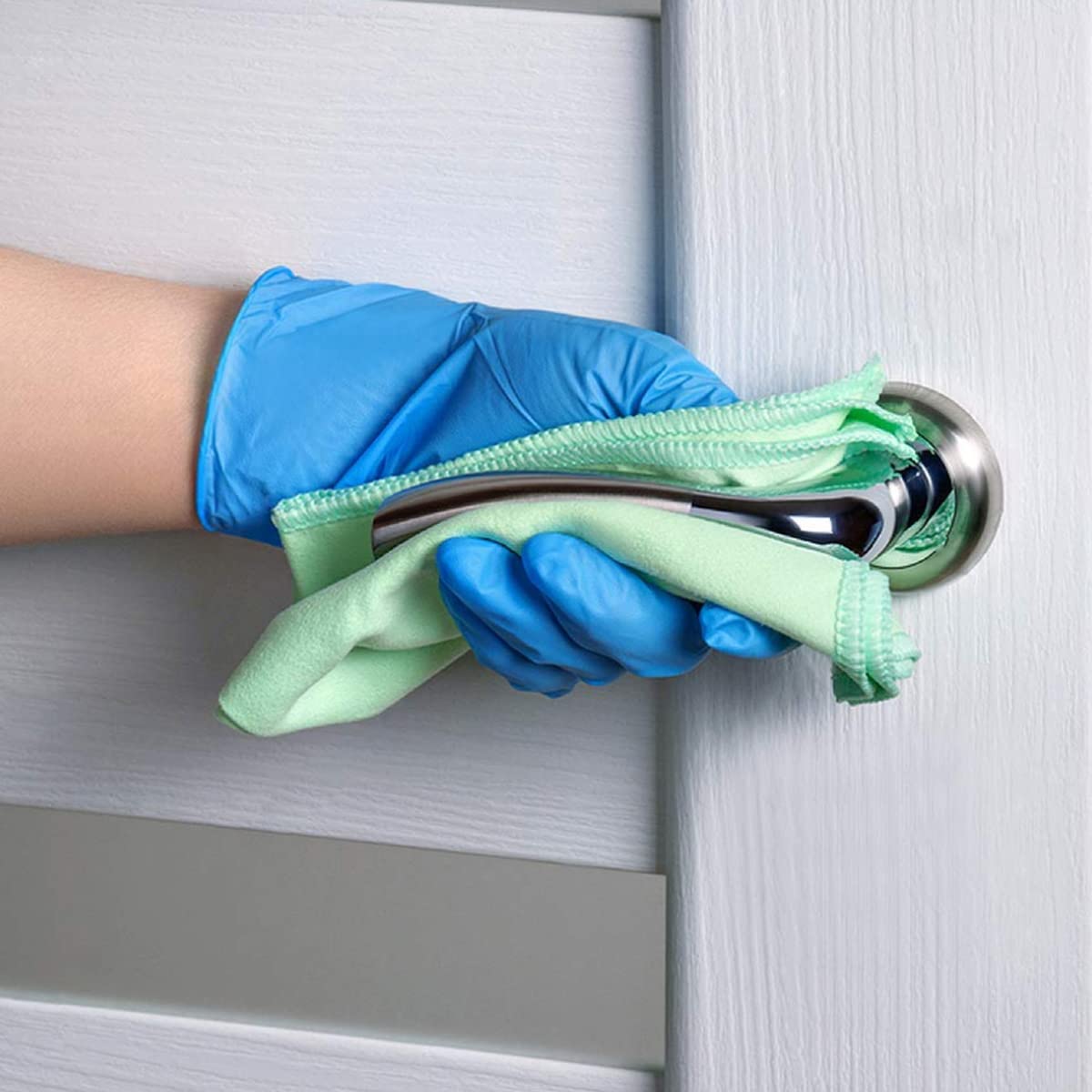 Basic Medical Synmax Nitrile-Vinyl blend Blue Exam Gloves Powder Free, Latex Free 1000 count