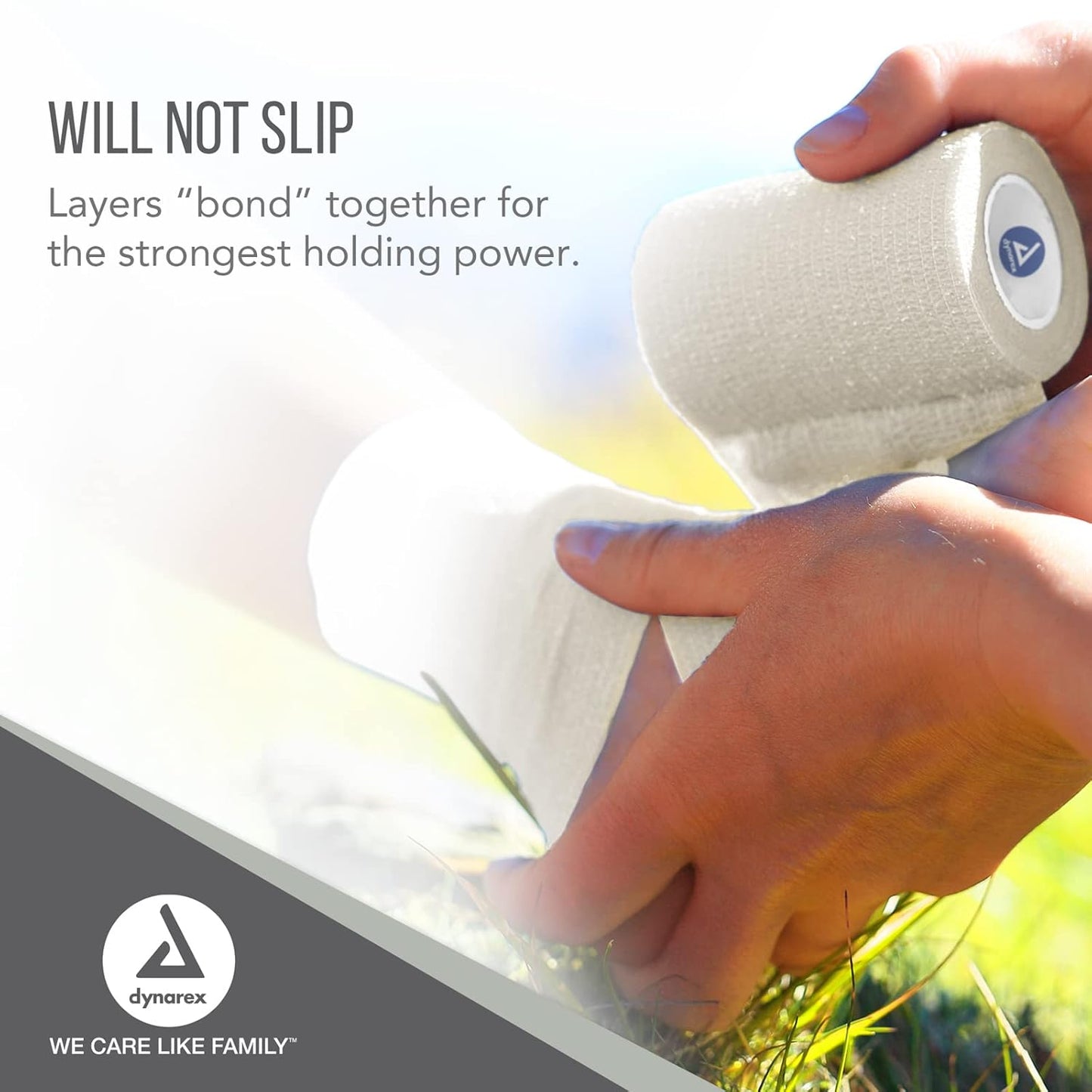 Dynarex Sensi Wrap, Self-Adherent, White