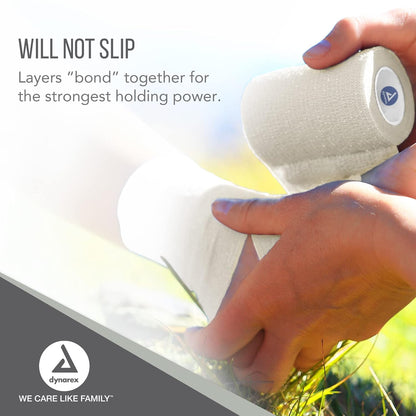 Dynarex Sensi Wrap, Self-Adherent, White