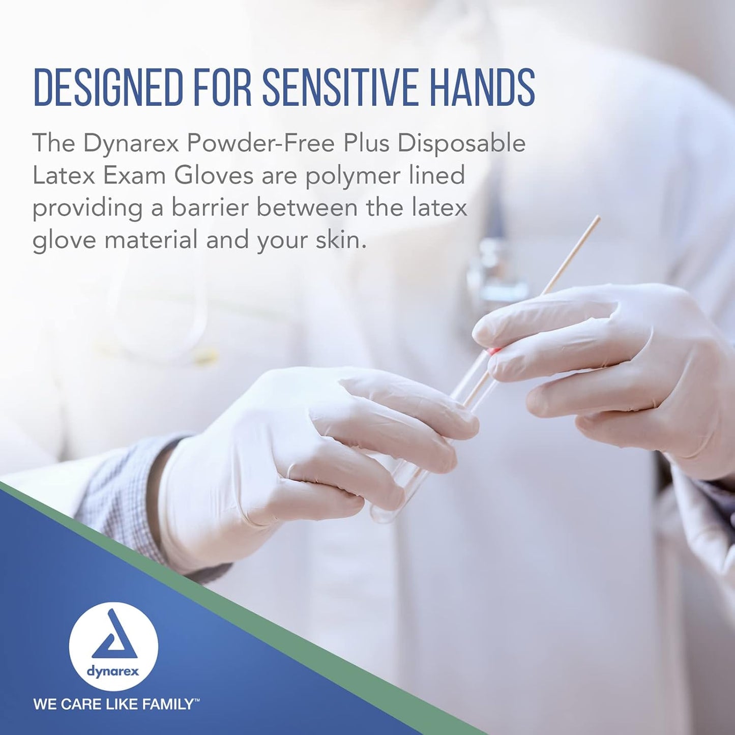 Dynarex AccuTouch Latex Exam Gloves - 100ea/bx, 10bxs/cs (1000 Count)