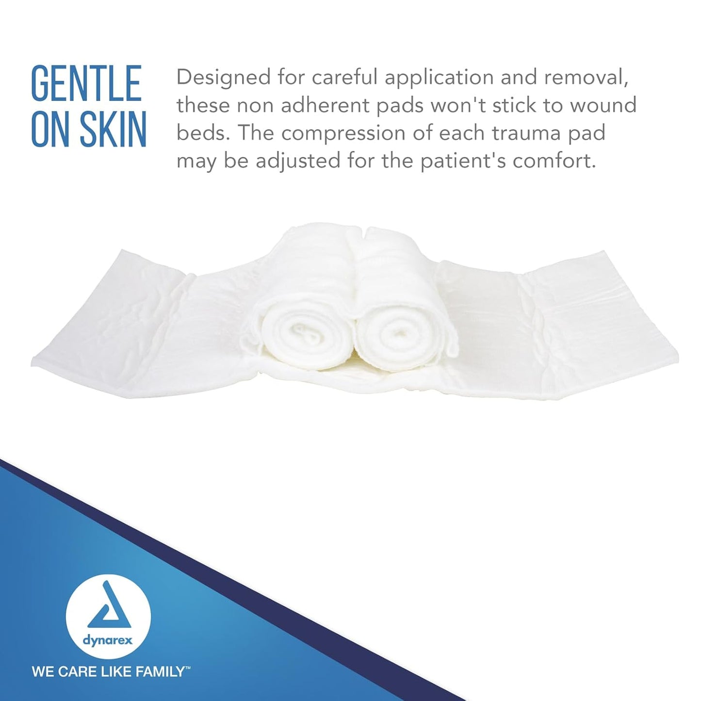 Dynarex Dyna-Stopper Trauma Dressing - Sterile  3.5" x 5.5" - 60ea/cs (60 Count)