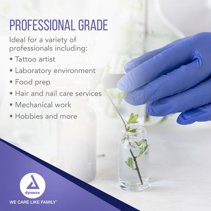 Dynarex DynaPlus Nitrile Exam Gloves 2 Mil Thick, Powder-Free, 10bxs/case