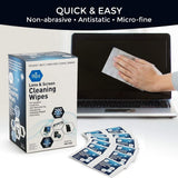 MedPride Premoistened Lens Cleaning Wipes - 6" x 5"- 200 wipes/ Case of 20 (4000 count)