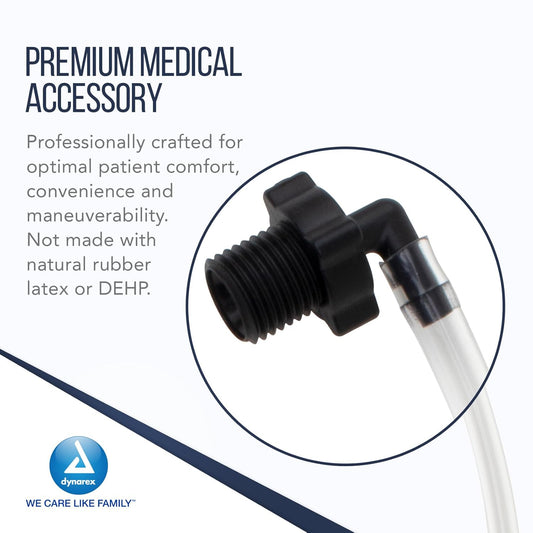 Dynarex Oxygen Humidifier Elbow Tubing Connector (10 Count)