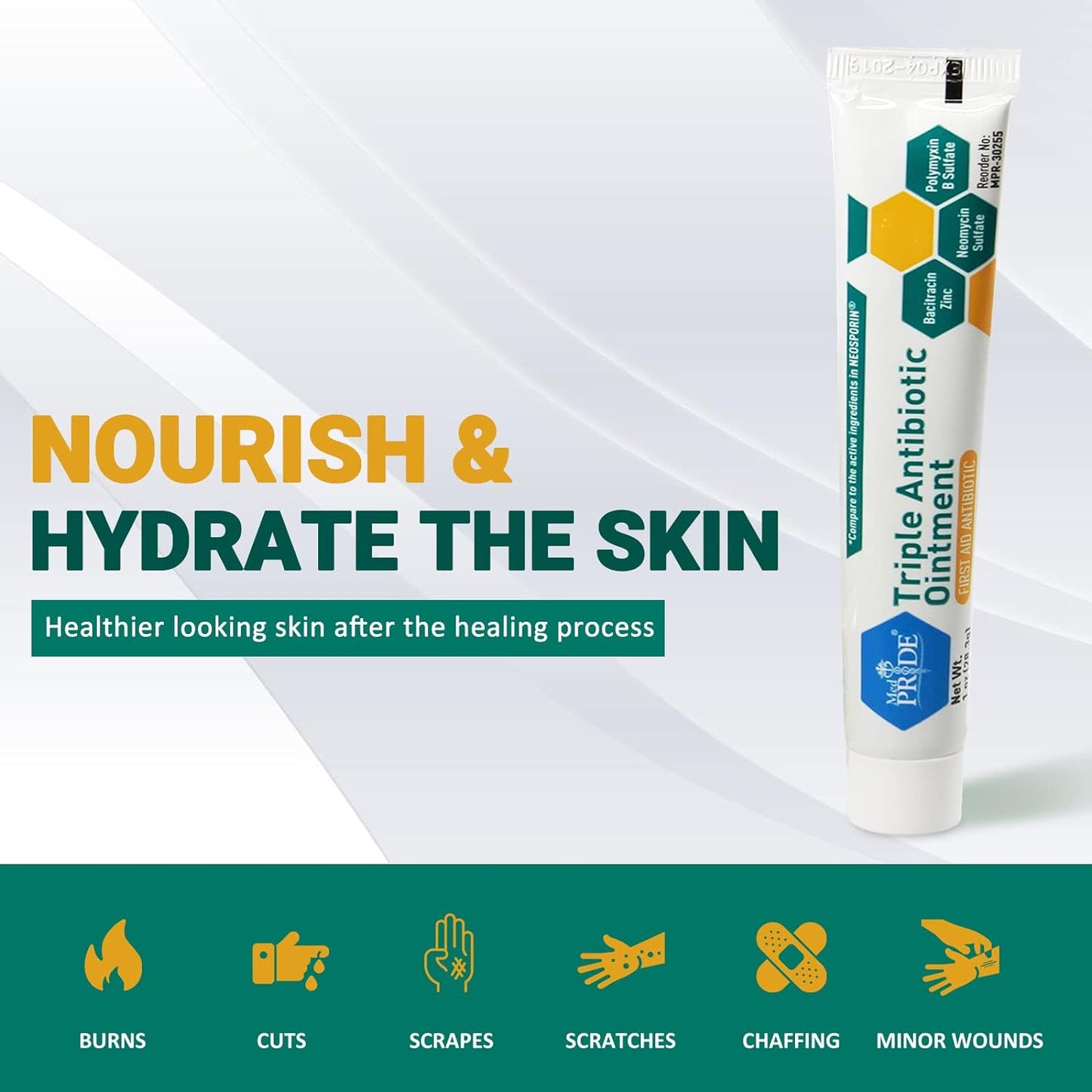 MedPride Triple Antibiotic Ointment - 1oz. Tubes - Indv. Boxed - Case of 72