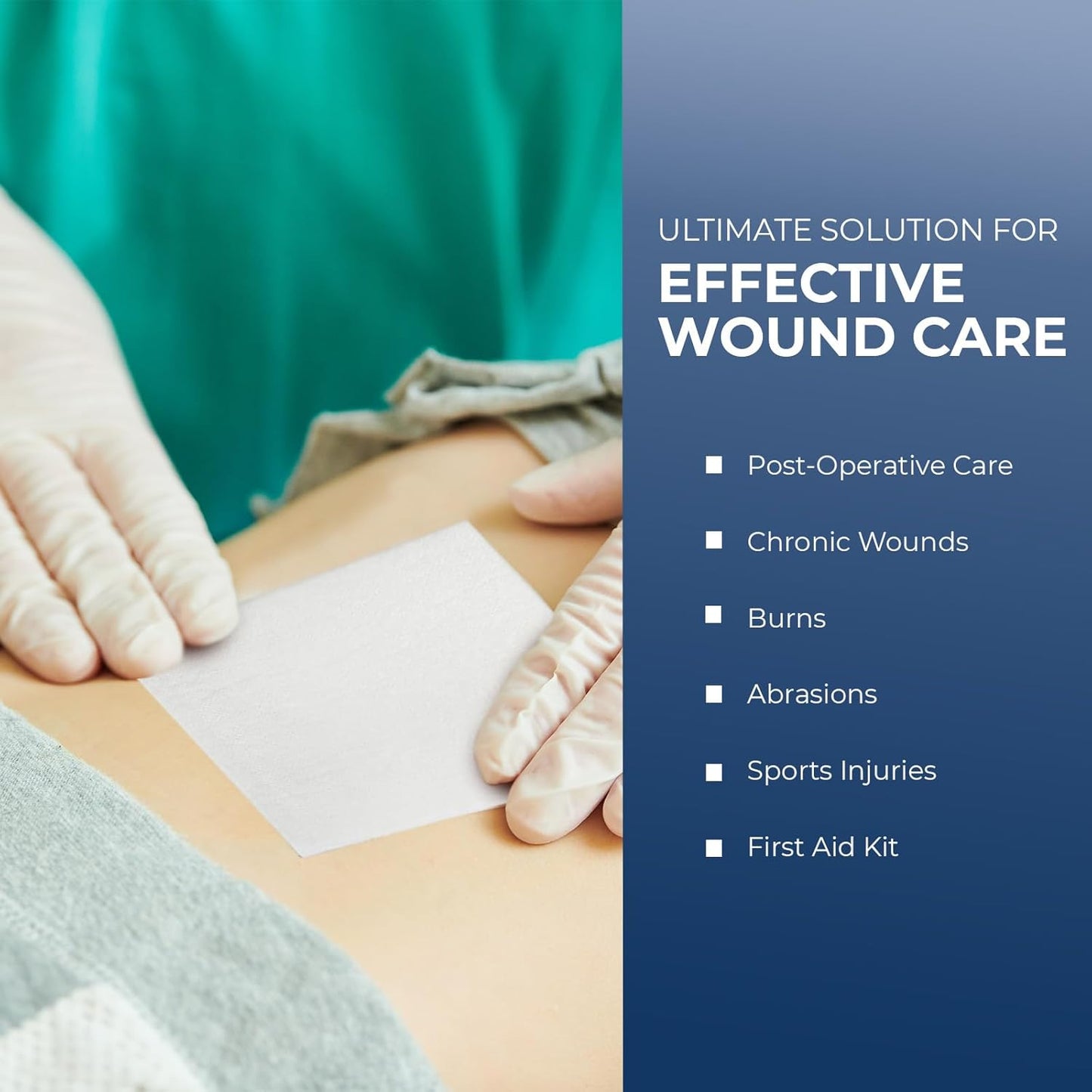 MedPride Sterile Non-Adherent Pads 2"x 3"| Non-Adhesive Wound Dressing | Highly Absorbent & Non-Stick, 100/box, Case of 12 (1200 Count)