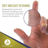 Dynarex Safe-Touch Vinyl Exam Gloves, 3 Mil Thick, Powder-Free, 100/bx, 10bxs/cs (1000 Count)