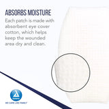 Dynarex Oval Eye Pads - Sterile, 2 5/8" x 1 5/8"  50ea/bx, 12bxs/cs (600 Count)