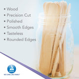 Dynarex Tongue Depressors Wood - Sterile, 100ea/bx, 10bxs/cs (1000 Count)