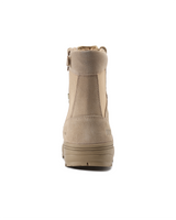 Kiwi Durable Sand Suede 6.5" Steel Toe Zipped Water Resistant Tactical Boots [R60200]