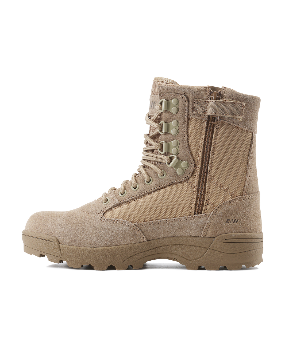 Kiwi Durable Sand Suede 6.5" Steel Toe Zipped Water Resistant Tactical Boots [R60200]
