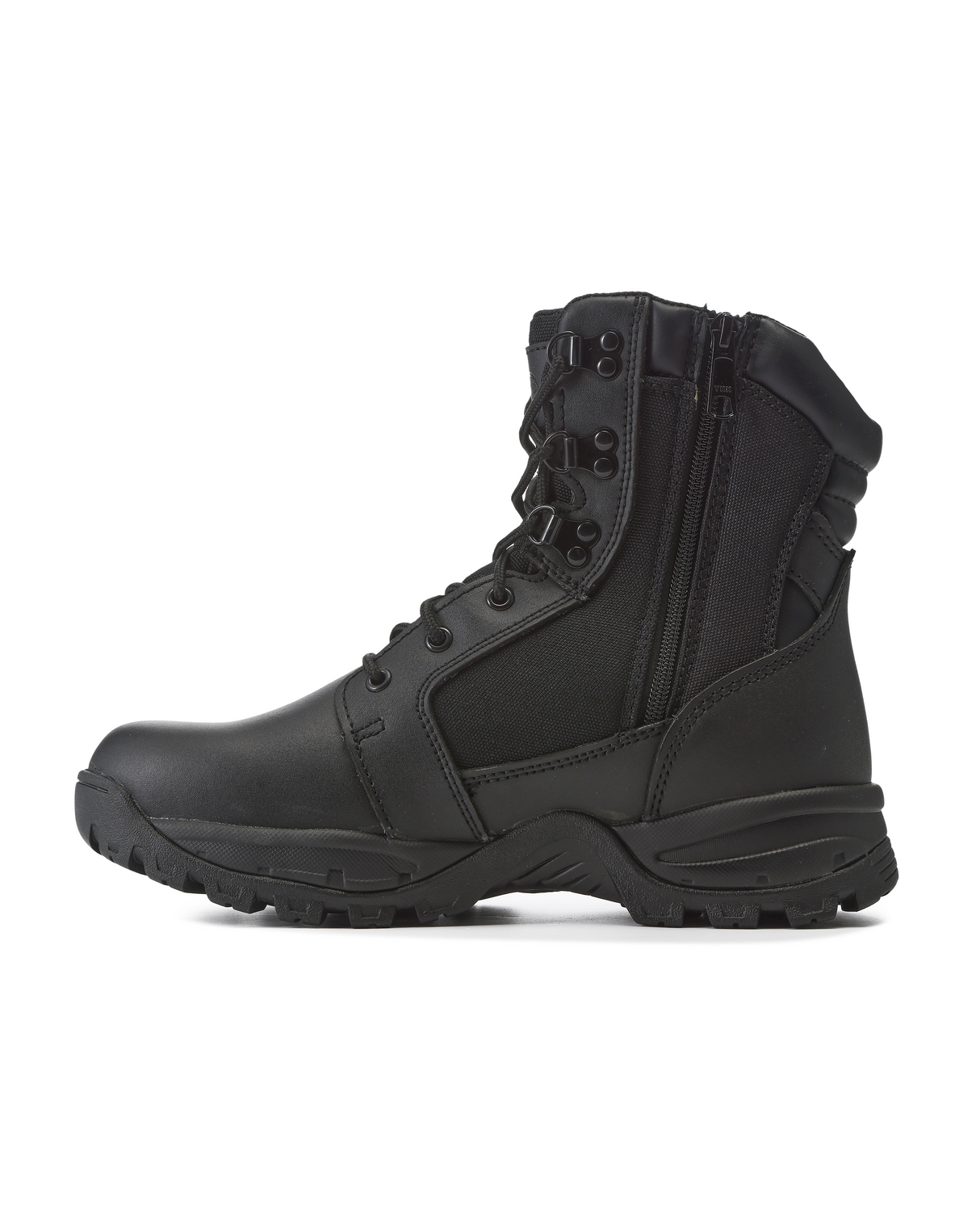 Kiwi Rugged Black Action Leather 7" Zipped Water Resistant Tactical Boots [R62300]