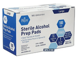 MedPride Sterile Alcohol Prep Pads - Large  - 100 pads, Case of 10 ( 1000 count)