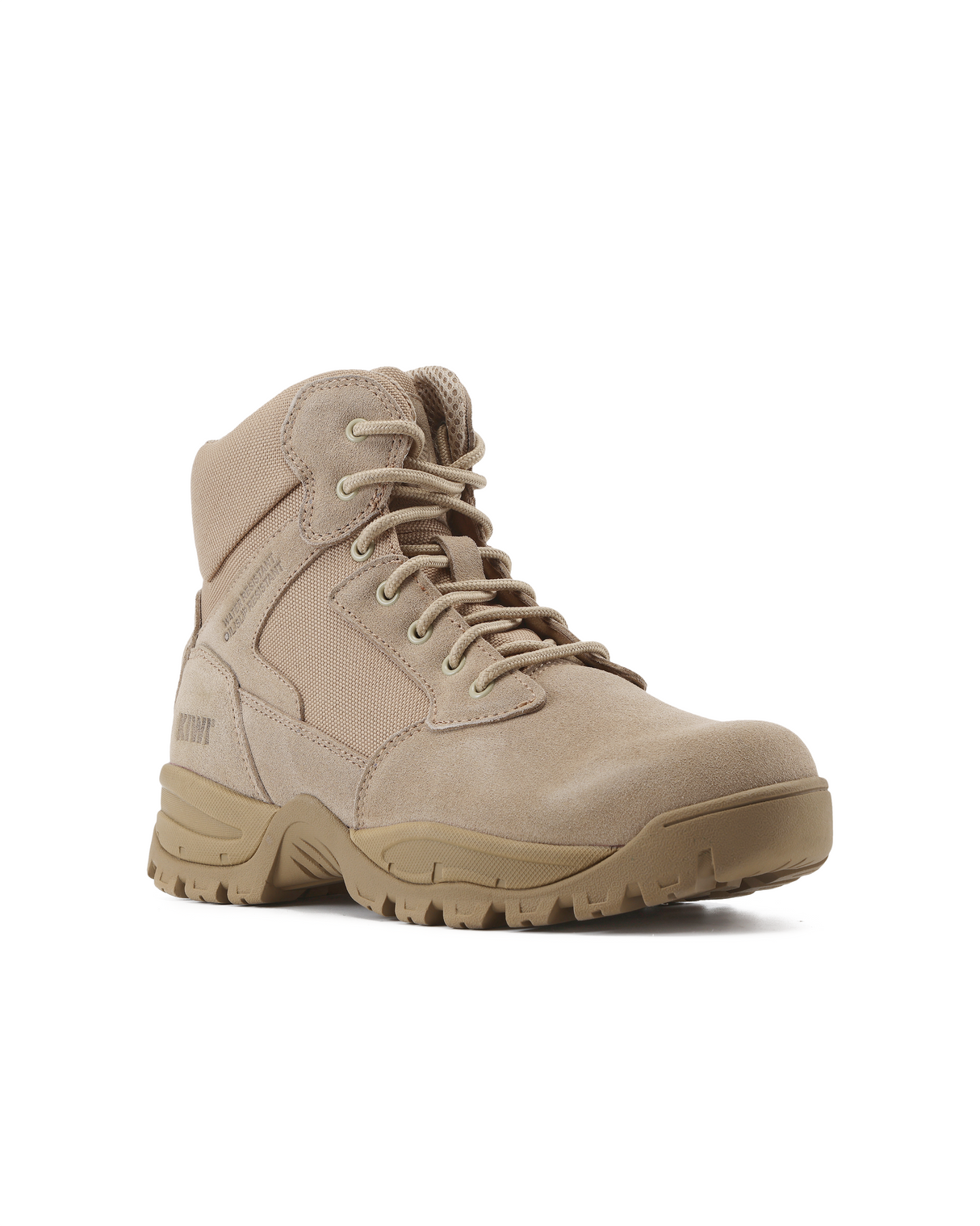 Kiwi Rugged Sand Suede Mid-Cut 6" Steel Toe Zipped Water Resistant Tactical Boots [R60000]