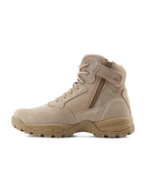 Kiwi Rugged Sand Suede Mid-Cut 6" Steel Toe Zipped Water Resistant Tactical Boots [R60000]