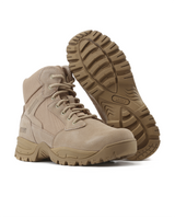 Kiwi Rugged Sand Suede Mid-Cut 6" Steel Toe Zipped Water Resistant Tactical Boots [R60000]