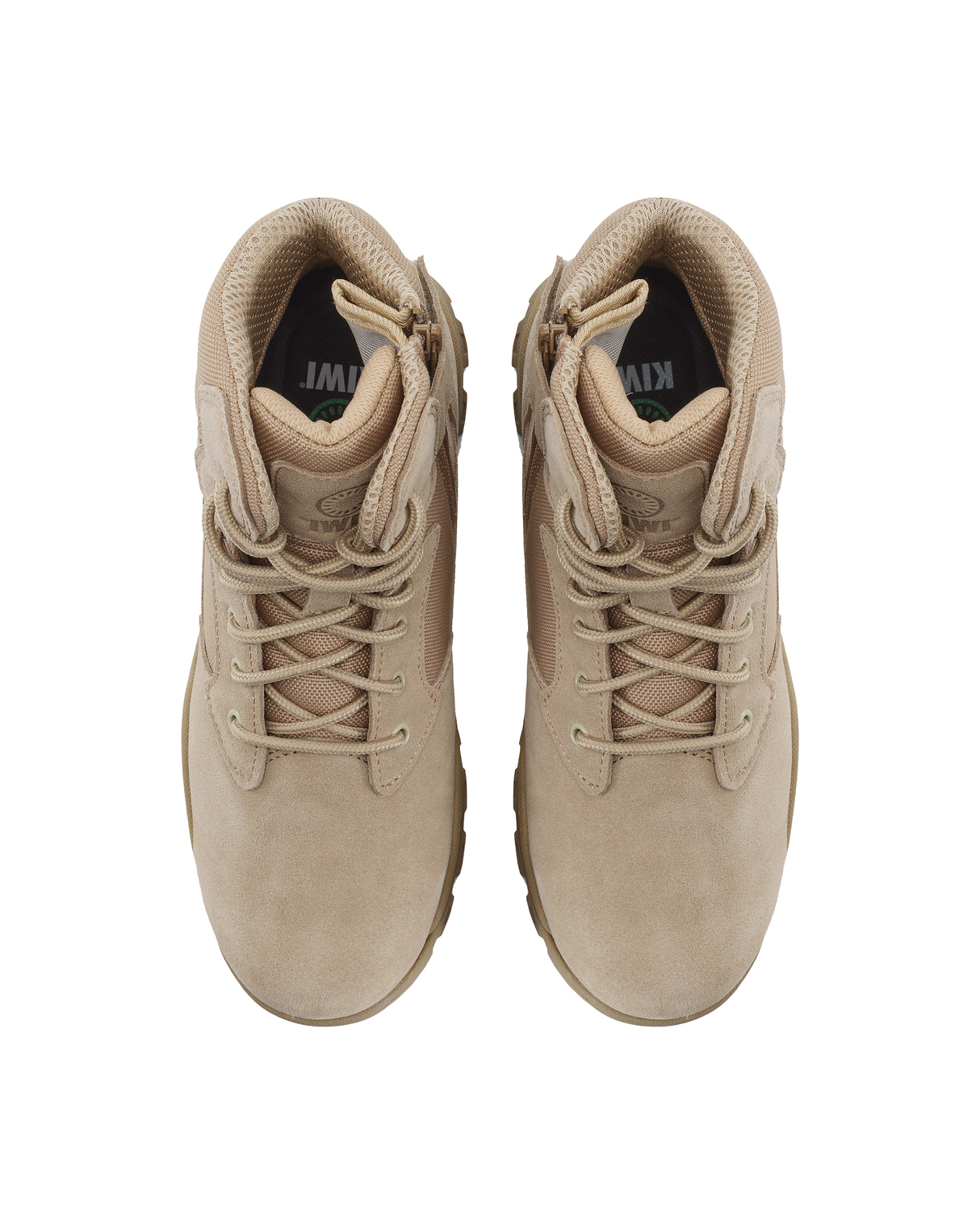 Kiwi Rugged Sand Suede Mid-Cut 6" Steel Toe Zipped Water Resistant Tactical Boots [R60000]
