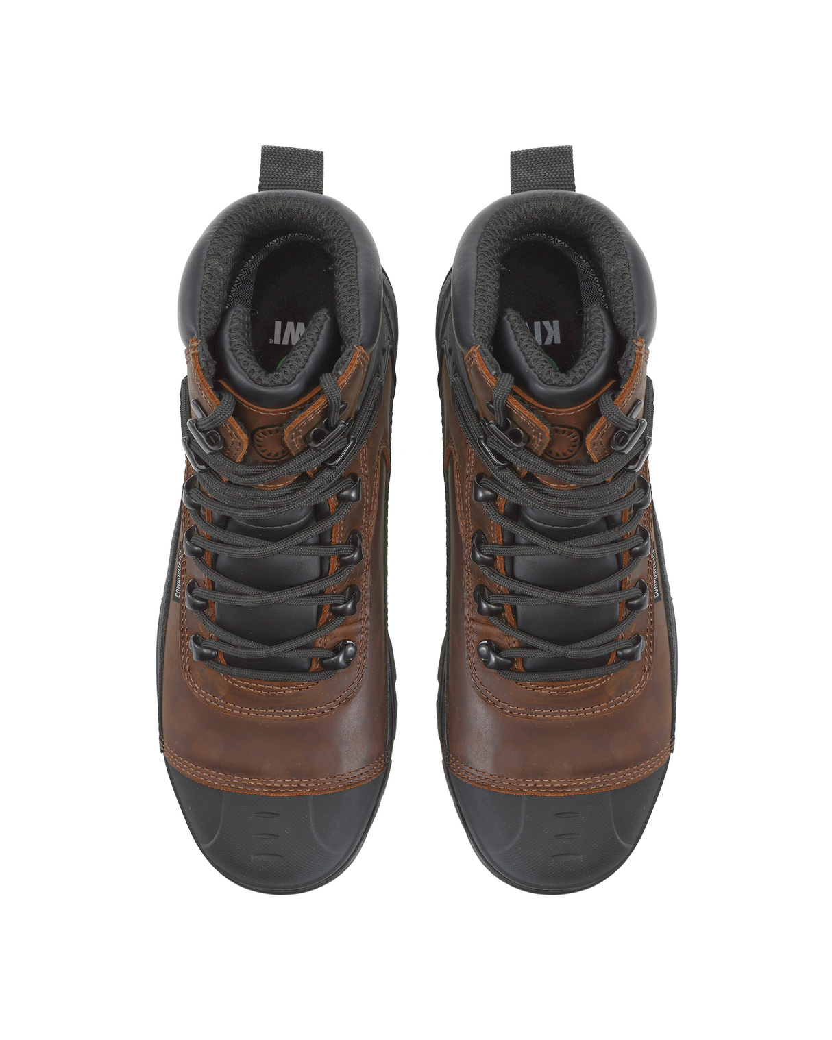 Kiwi ProGuard Brown Crazy Horse Leather Mid-Cut 6" Composite Toe Zipped Waterproof Tactical Boots [R69200]