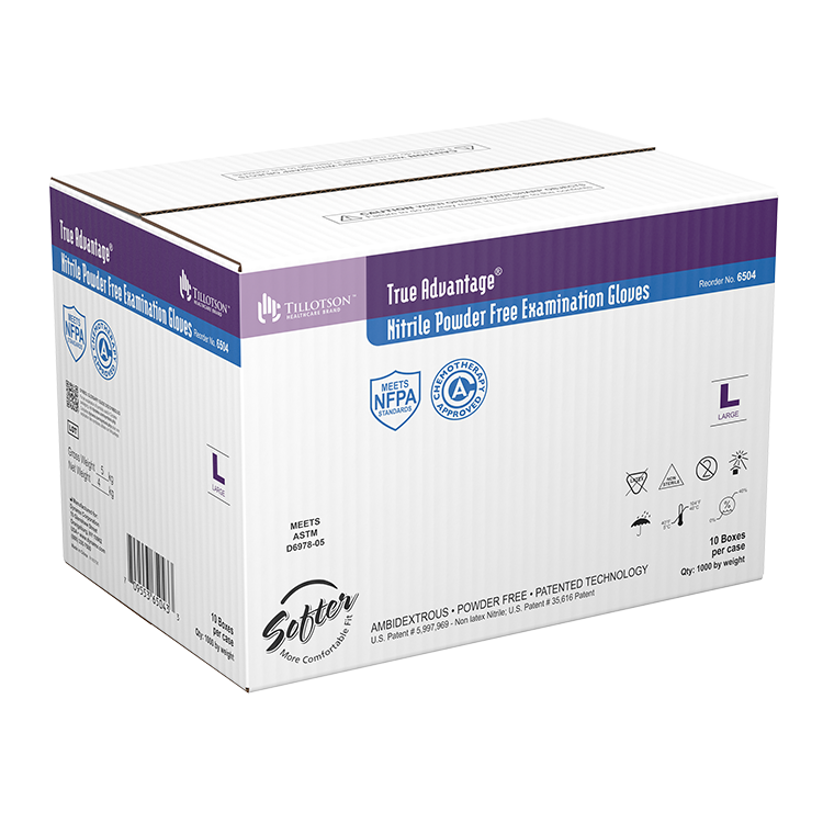 Dynarex True Advantage Nitrile Exam Gloves - 100ea/bx, 10bxs/cs (1000 Count)