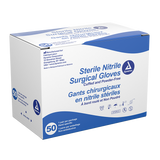 Dynarex Sterile Nitrile Surgical Gloves, Powder-Free - 50pairs/bx, 4bxs/cs (200 Count)