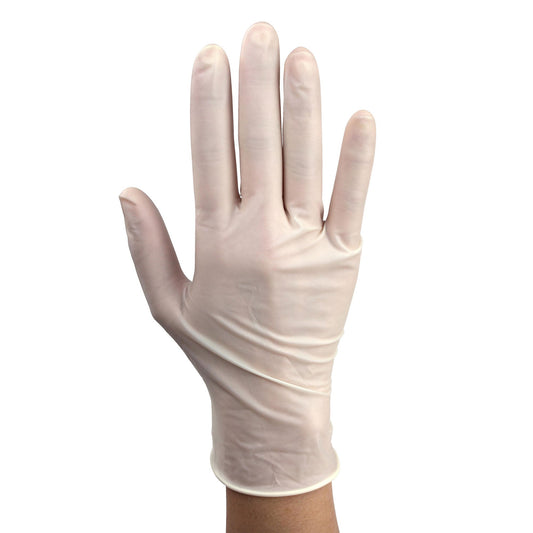 Dynarex Powder-Free Plus Latex Exam Gloves, PolyLined - Small, 100ea/bx, 10bxs/cs (1000 Count)
