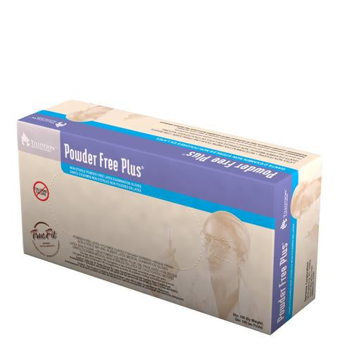 Dynarex Powder-Free Plus Latex Exam Gloves, PolyLined - Small, 100ea/bx, 10bxs/cs (1000 Count)