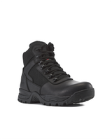 Kiwi Rugged Black Full Grain Leather Mid-Cut 6" Zipped Waterproof Tactical Boots [R63100]