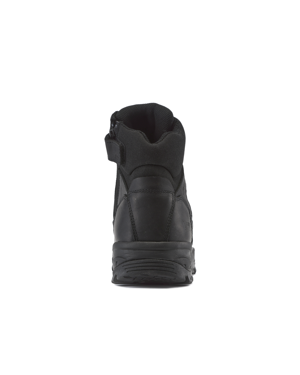 Kiwi Rugged Black Full Grain Leather Mid-Cut 6" Zipped Waterproof Tactical Boots [R63100]