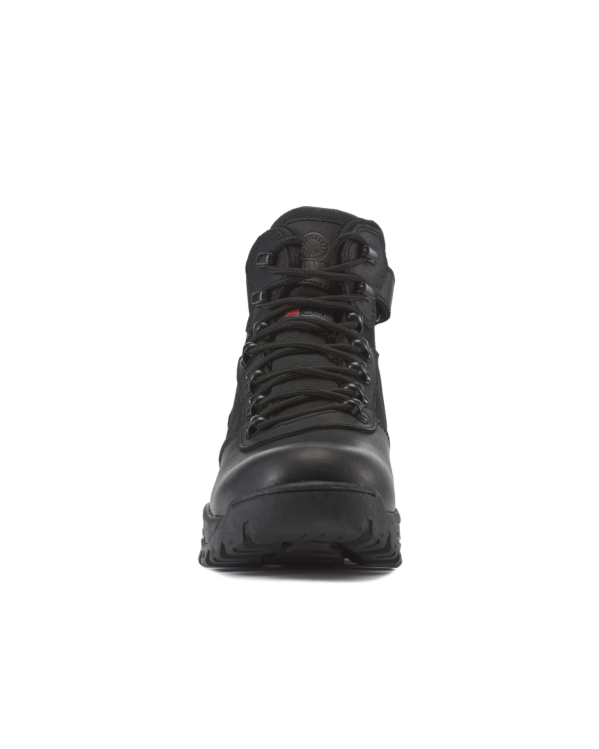 Kiwi Rugged Black Full Grain Leather Mid-Cut 6" Composite Toe Zipped Waterproof Tactical Boots [R68100]