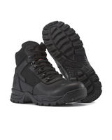 Kiwi Rugged Black Full Grain Leather Mid-Cut 6" Steel Toe Zipped Waterproof Tactical Boots [R60300]