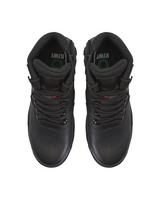 Kiwi Rugged Black Full Grain Leather Mid-Cut 6" Zipped Waterproof Tactical Boots [R63100]