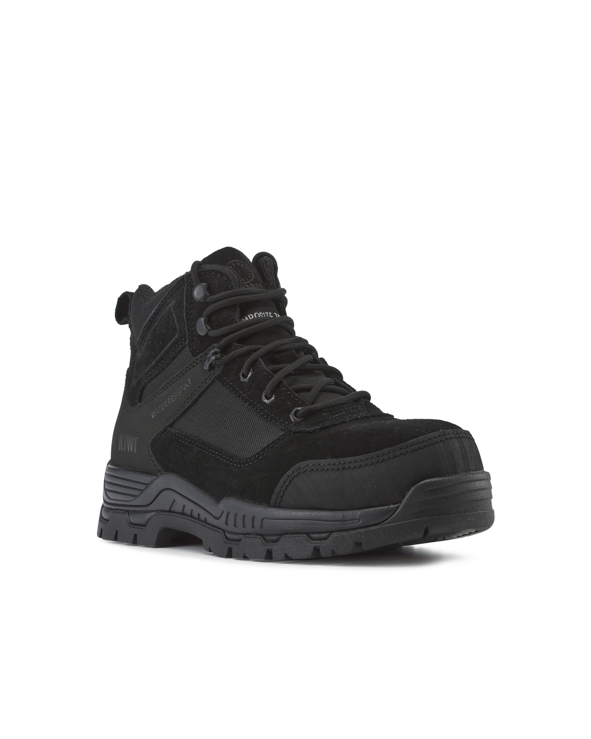 Kiwi Trek Black Suede/Nylon 5" Composite Toe Water Resistant Work Boots [R68600]