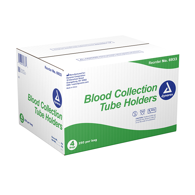 Dynarex Blood Collection Needle Holders - 250ea/bx, 4bxs/cs (1000 Count)
