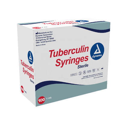 Dynarex Tuberculin Non-Safety Syringe - Luer Slip (1000 Count)