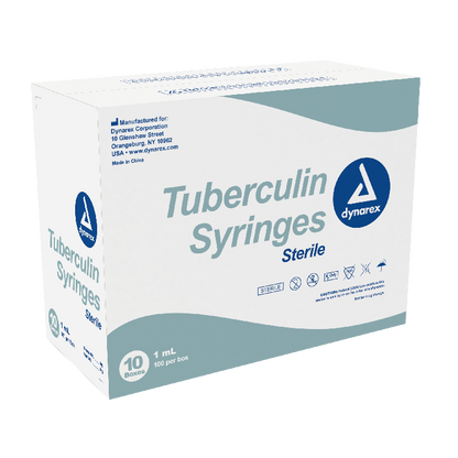Dynarex Tuberculin Non-Safety Syringe - Luer Slip (1000 Count)