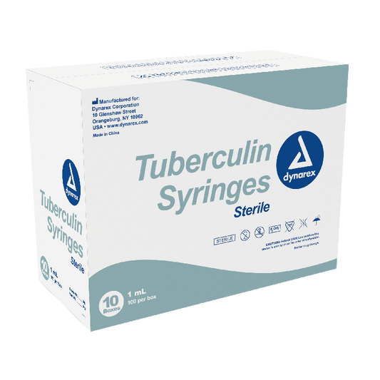 Dynarex Tuberculin Non-Safety Syringe - Luer Slip (1000 Count)