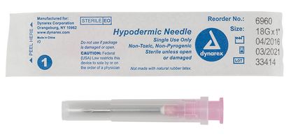 Dynarex Hypodermic Needle - Non-Toxic (1000 Count)