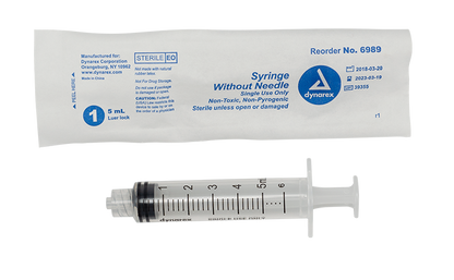 Dynarex Syringe without Needle - Non Toxic - Luer Lock