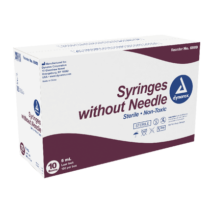 Dynarex Syringe without Needle - Non Toxic - Luer Lock
